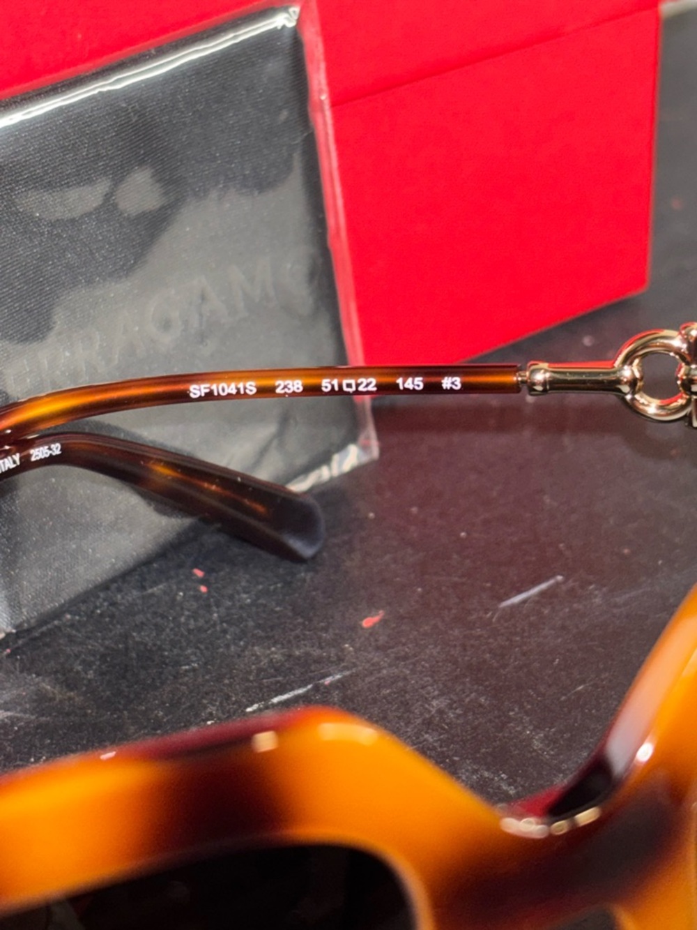 Salvatore Ferregamo SF1041S Square Frame in Havana - Picture 6 of 6
